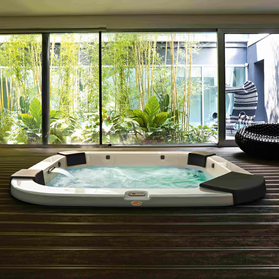 spa jacuzzi encastrable intérieur