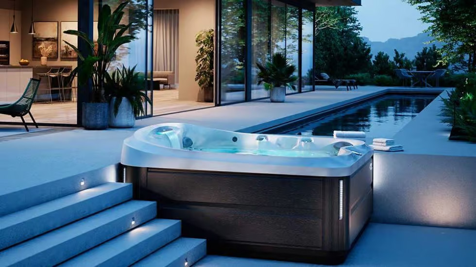 spa jacuzzi hors sol