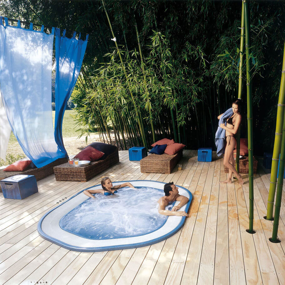 Jacuzzi encastrable en plein air, un spa extérieur parfait pour la relaxation