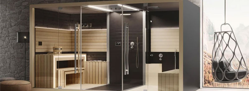 Cabine sauna hammam douche pour détente et relaxation à domicile