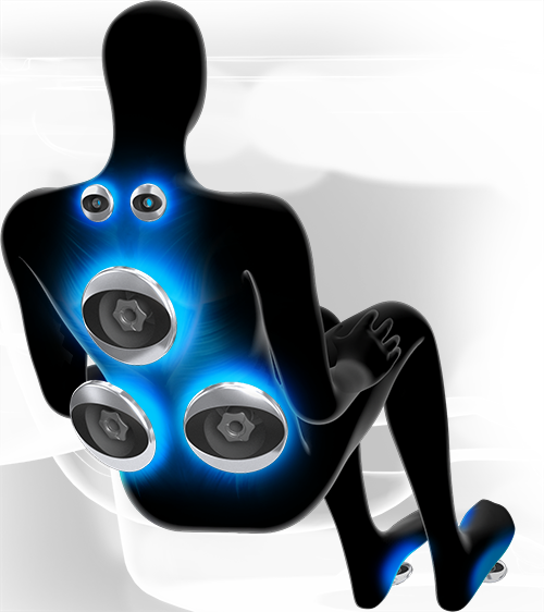 place assise avec thérapie MX d'un spa jacuzzi