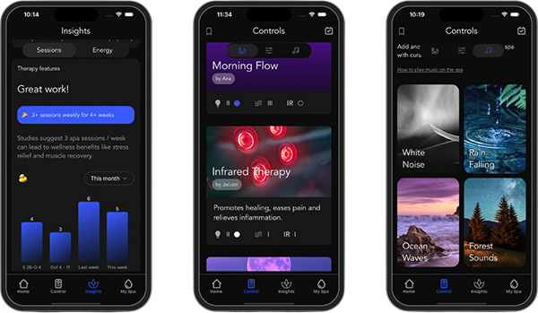 Application de spa connecté SmartTub