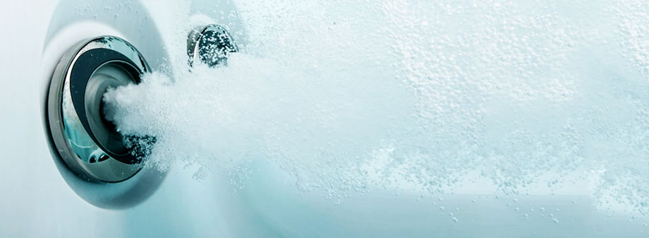 jets de massage d'un jacuzzi